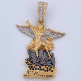 San Miguel Archangel Pendant 7.6gr / 4cm / 1.6in / 18K Gold $