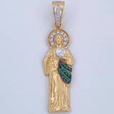 San Judas Tadeo Pendant 4.05gr / 1.6in / 4cm / 18K Gold $