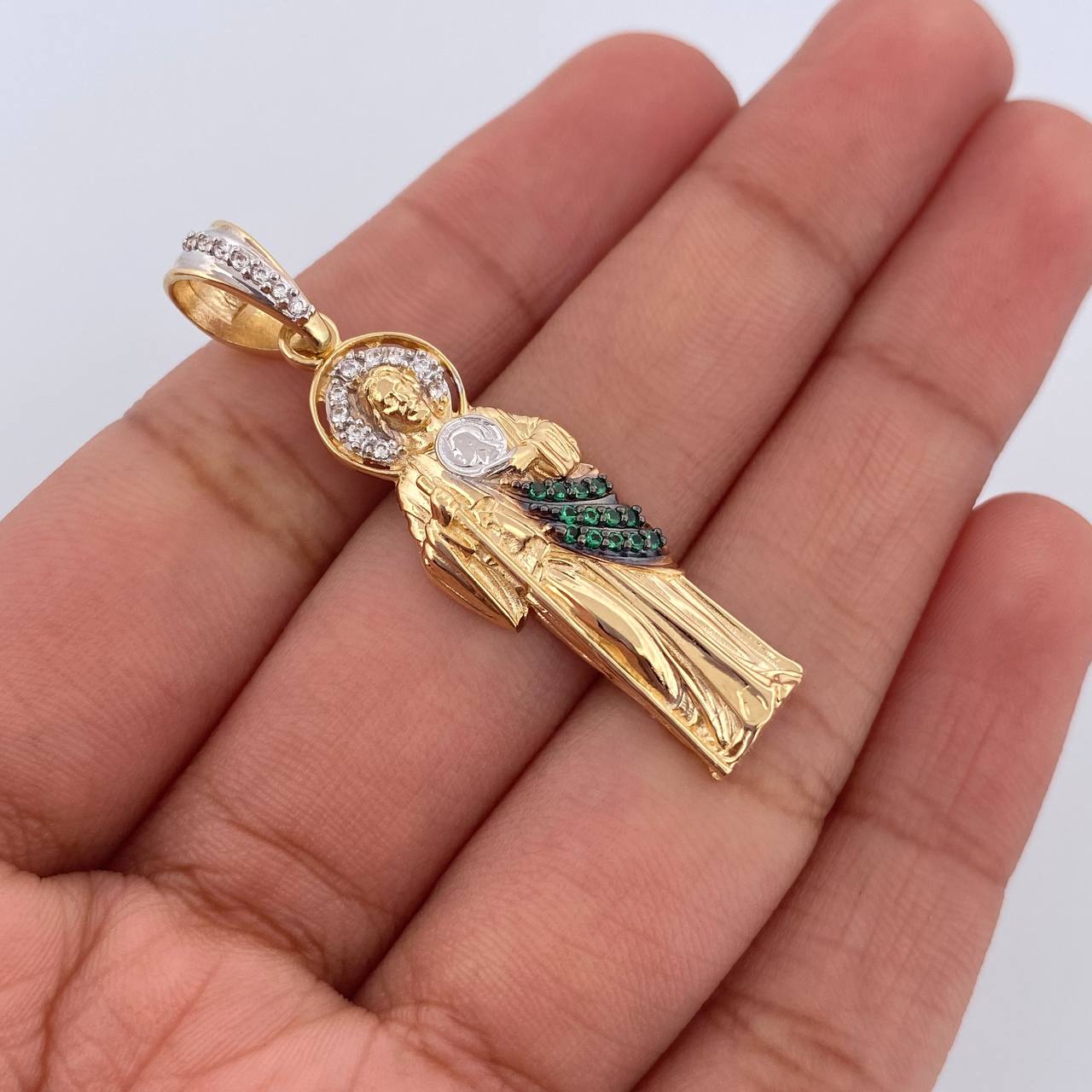 San Judas Tadeo Pendant 4.05gr / 1.6in / 4cm / 18K Gold $
