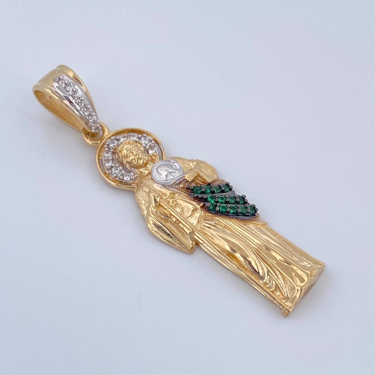San Judas Tadeo Pendant 4.05gr / 1.6in / 4cm / 18K Gold $