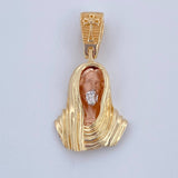 Pendant Christ Face 3.2gr / 2.7cm (1.1in) / 18K Gold $