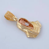 Pendant Christ Face 3.2gr / 2.7cm (1.1in) / 18K Gold $