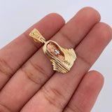 Pendant Christ Face 3.2gr / 2.7cm (1.1in) / 18K Gold $