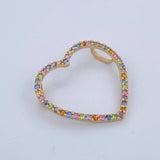 Pendant Heart Silhouette 1.25gr / 2cm / 18K Gold $