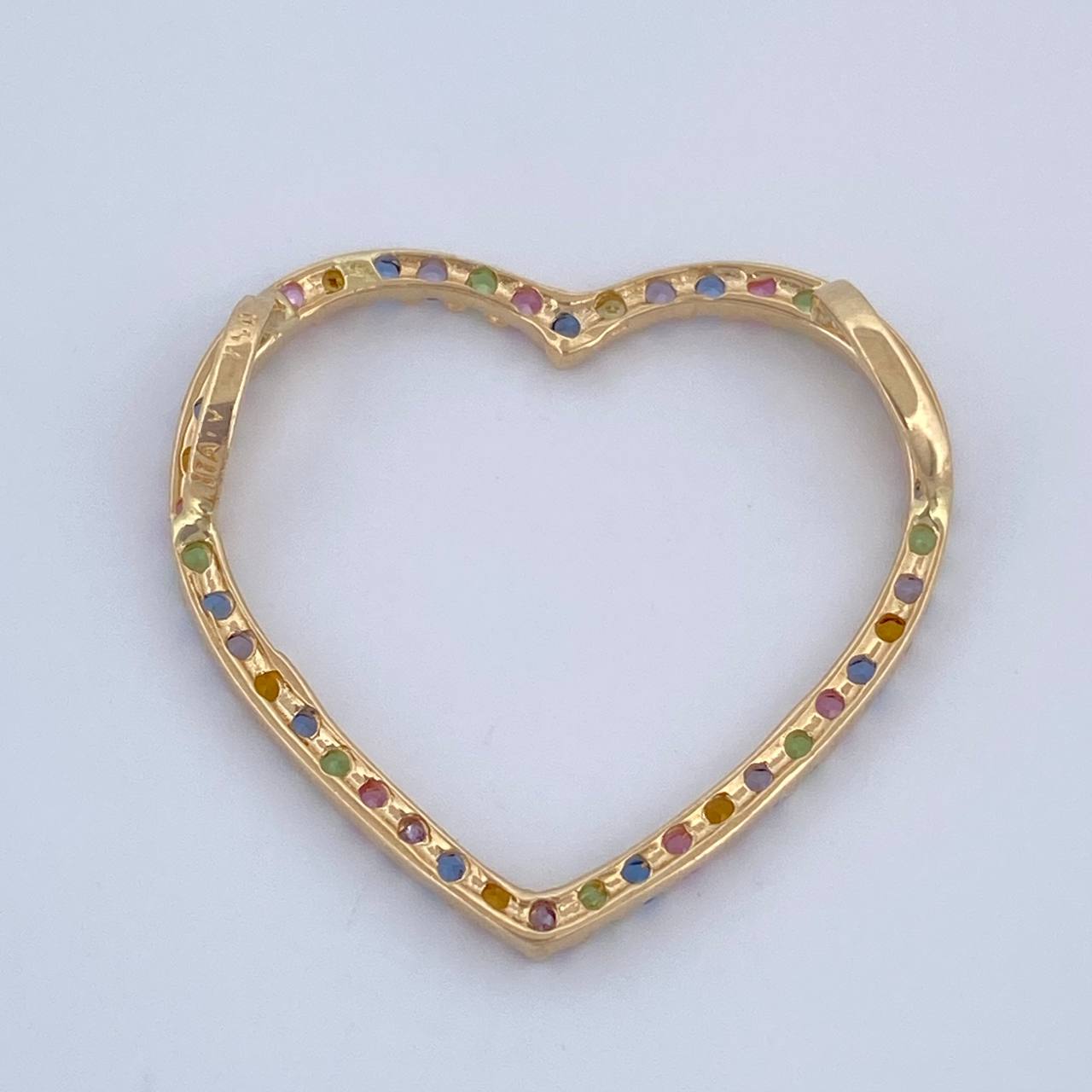 Pendant Heart Silhouette 1.25gr / 2cm / 18K Gold $