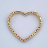 Pendant Heart Silhouette 1.25gr / 2cm / 18K Gold $