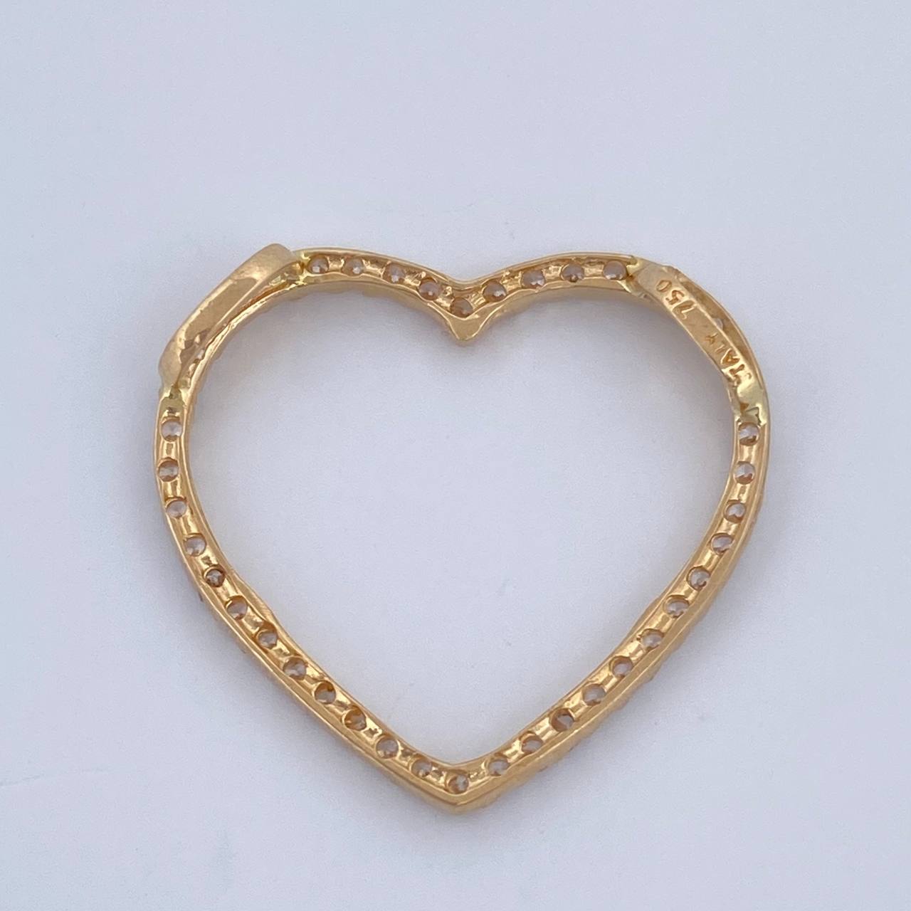 Pendant Heart Silhouette 1.35gr / 2cm / 18K Gold $