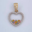 Heart Silhouette Pendant 2.35gr / 2.6cm (1.0in) / 18K Gold $