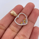 Heart Silhouette Pendant 2.35gr / 2.6cm (1.0in) / 18K Gold $