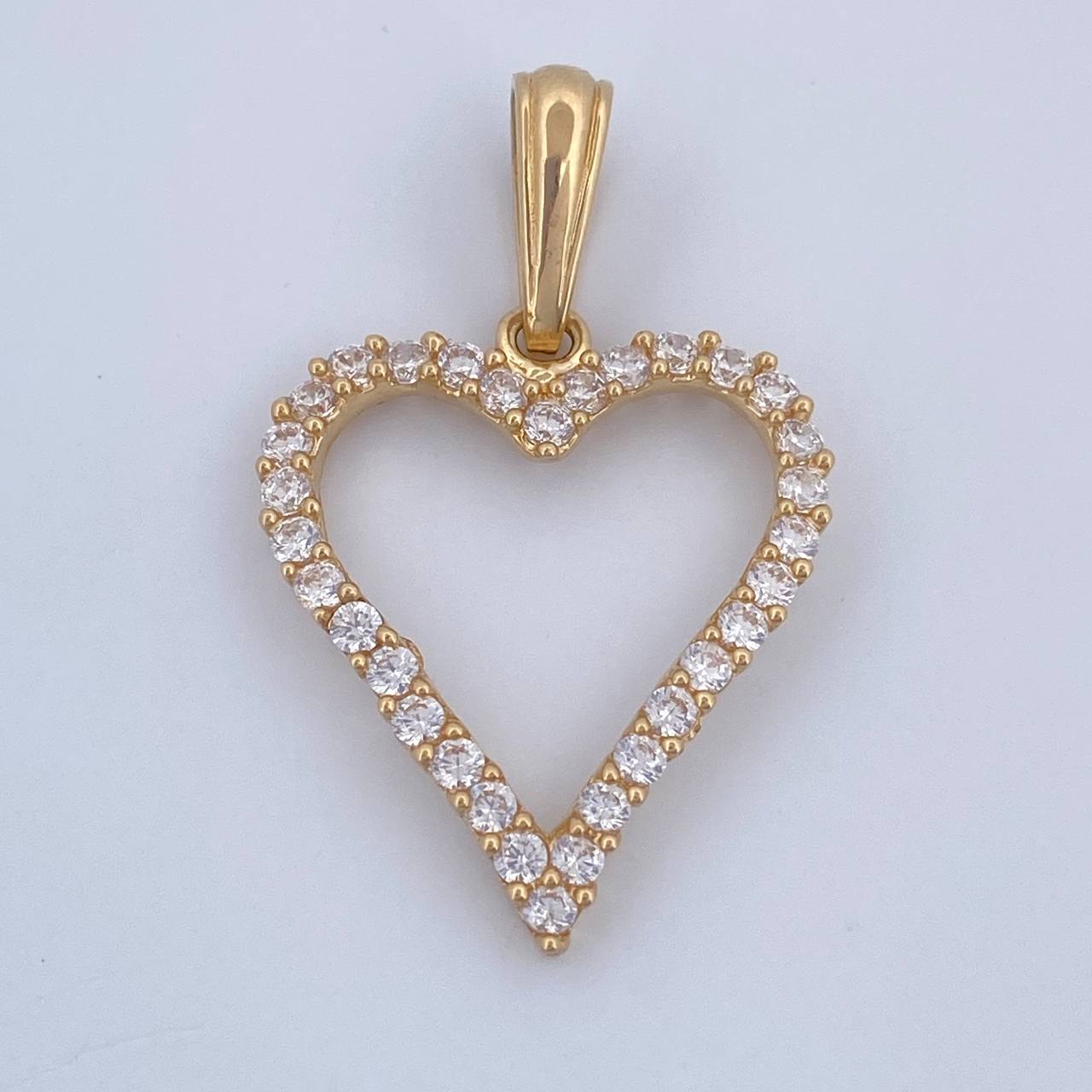 Pendant Heart Silhouette 2.2gr / 3.1cm / 18K Gold $