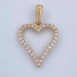 Pendant Heart Silhouette 2.2gr / 3.1cm / 18K Gold $