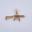 Pendant Rifle Weapon 2.4gr / 0.9in (2.2cm) / 18K Gold $
