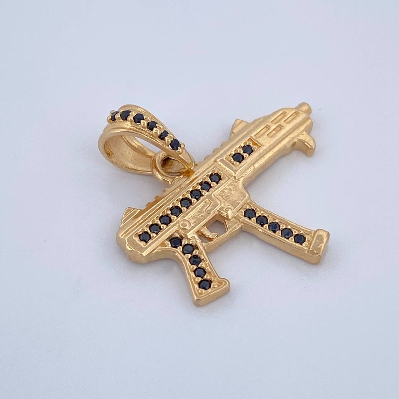 Pendant MP15 Gun 2.35gr / 0.8in / 18K Gold $
