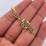 Rifle Charm 2.55gr / 4.2cm / 1.7in / 18K Gold $