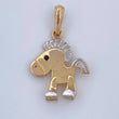 Articulated Horse Pendant 1.8gr / 2.4cm / 0.9in / 18K Gold $
