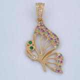 Butterfly Pendant 3.4gr / 4cm / 1.6in / 18K Gold $