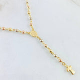 Rosario Virgen Milagrosa 7.45gr / 17 3/4 in / Tres Oros 18K