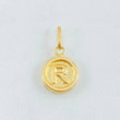 Dije Letra R 0.6gr / 3/4 in / Oro Amarillo 18K