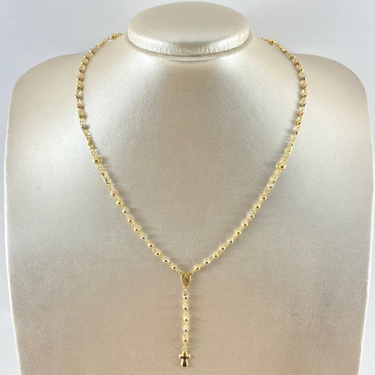 Rosario Virgen Milagrosa 7.45gr / 17 3/4 in / Tres Oros 18K