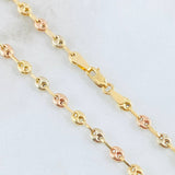 Cadena GC 6.95gr / 23 1/2 in / Tres Oros 18K *