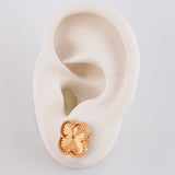Topos Trebol Diamantado 5.1g / in / 12.3mm Oro Rosa 18K