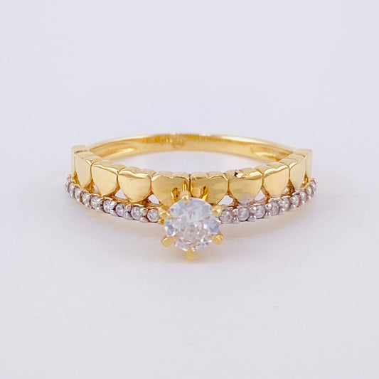 Churumbela Hearts Ring 2.3g / T6 1/2 Yellow Gold 18K