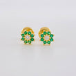 Topos Flor Ocho Petalos 0.85g / in / 6.3mm Oro Amarillo 18K