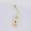 Piercing Mariposa Silueta Colgante 0.75g / 1 1/4 in Oro Amarillo 18K