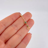 Piercing Mariposa Silueta Colgante 0.75g / 1 1/4 in Oro Amarillo 18K