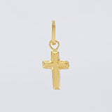 Plain Cross Pendant 0.15g / 1/2 in 18K Yellow Gold