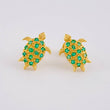 Topos Tortuga Esmeraldas 44pts 2.85gr / 1.4cm / Oro 18K ©