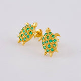 Topos Tortuga Esmeraldas 44pts 2.85gr / 1.4cm / Oro 18K ©