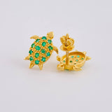 Topos Tortuga Esmeraldas 44pts 2.85gr / 1.4cm / Oro 18K ©