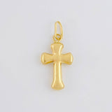 Dije Cruz Puntas Curvas 0.35g / 3/4 in Oro Amarillo 18K