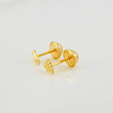 Crown Stud Earrings 0.45g / in / 4.5mm Yellow Gold 18K