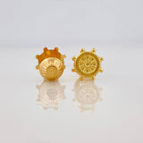 Helm Stud Earrings 0.6g / in / 8mm Yellow Gold 18K