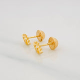 Mystic Eye Stud Earrings 0.65g / in / 8.2mm Yellow Gold 18K