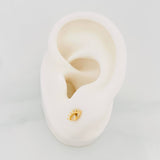Mystic Eye Stud Earrings 0.65g / in / 8.2mm Yellow Gold 18K