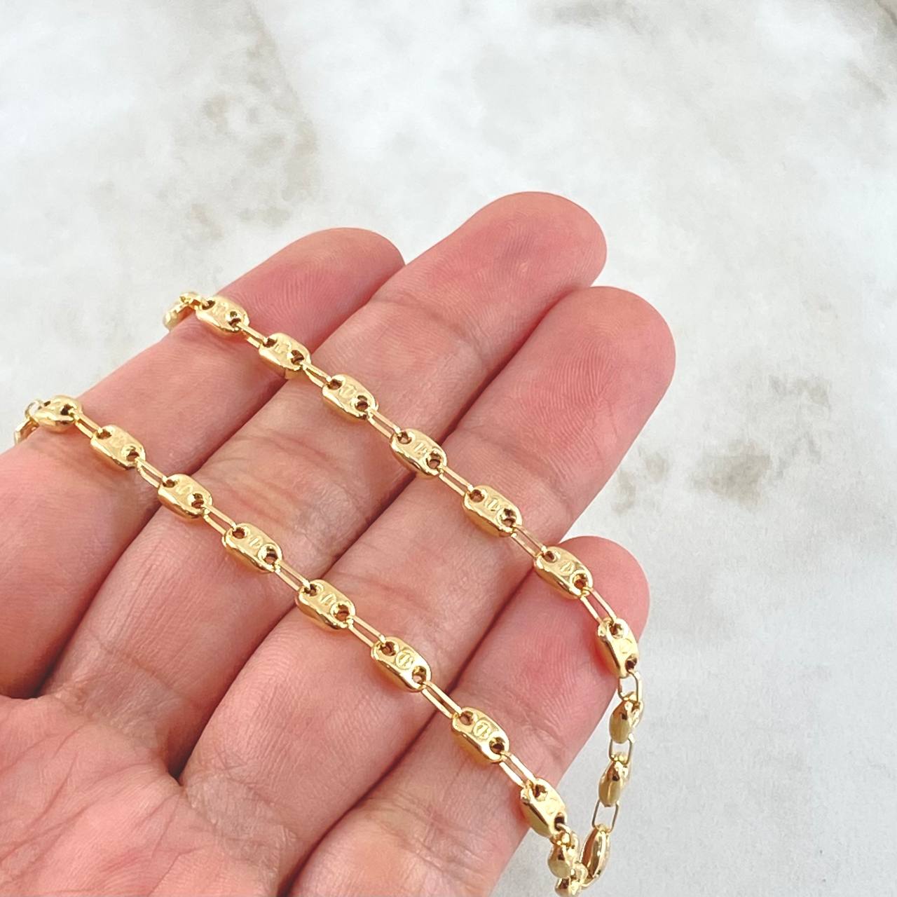 GC Chain Rustic Screw 9.55gr / 25.6in / 18K Gold