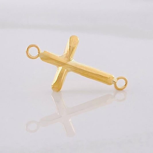 Herraje Cruz 0.3g / 3/4 in Oro Amarillo 18K