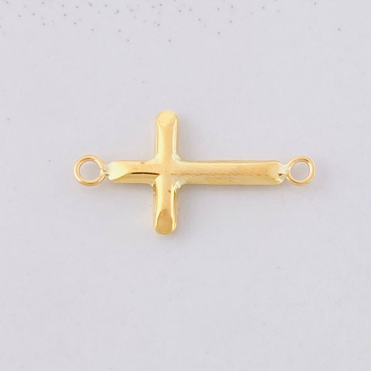 Herraje Cruz 0.3g / 3/4 in Oro Amarillo 18K