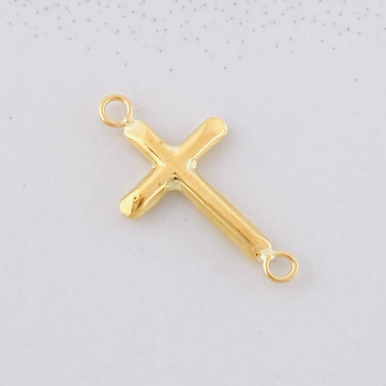 Herraje Cruz 0.3g / 3/4 in Oro Amarillo 18K