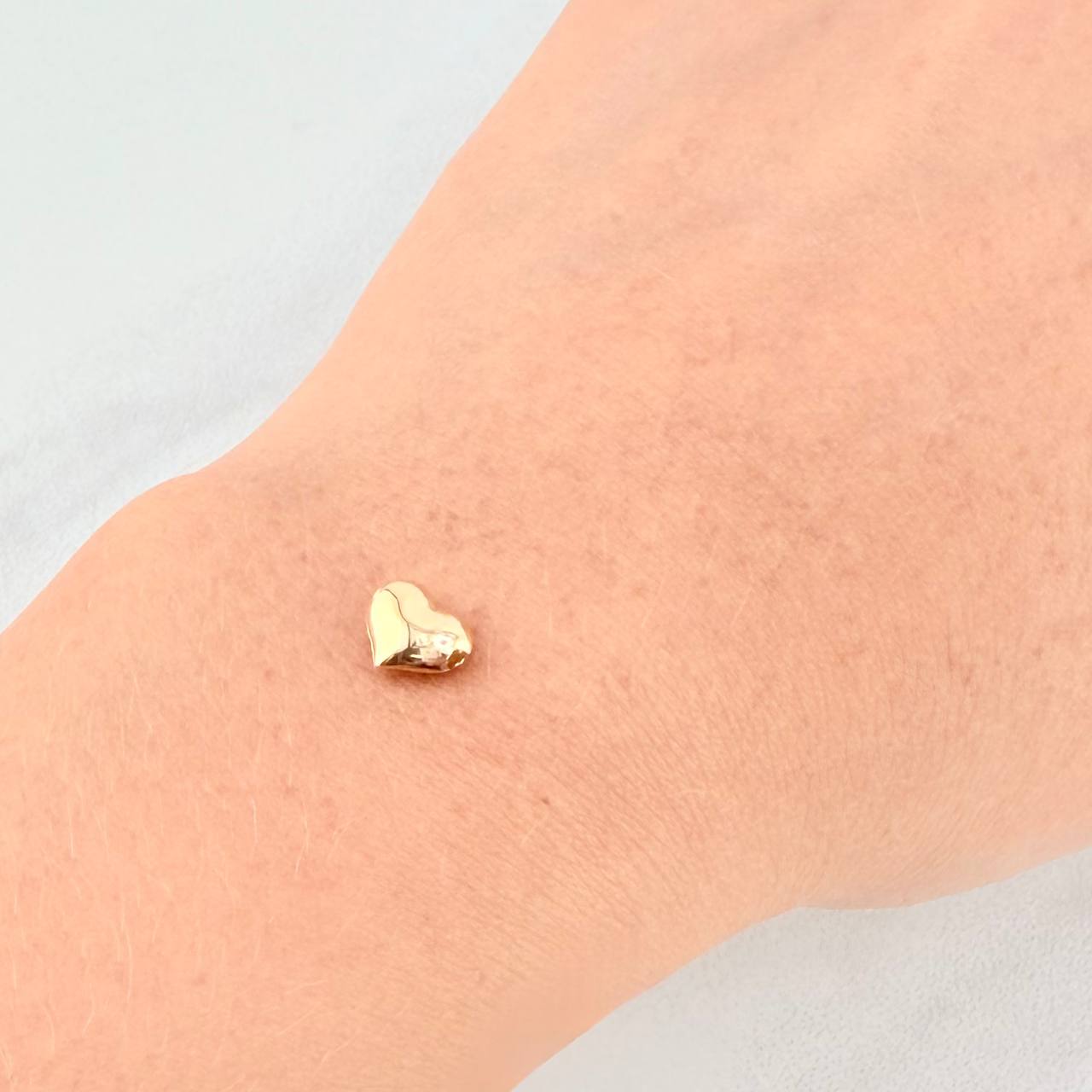 Herraje Corazón 0.15g / 1/4 in Oro Amarillo 18K