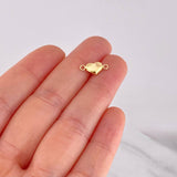 Herraje Corazón 0.25g / 1/2 in Oro Amarillo 18K