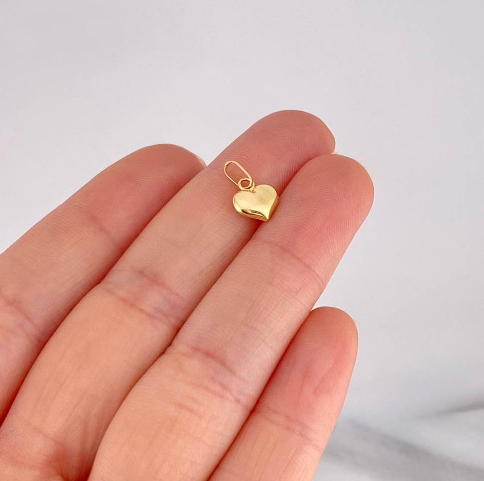 Dije Corazón 0.3g / 1/2 in Oro Amarillo 18K