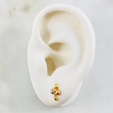 Topos Flor Trio 0.85gr / Tres Oros 18K *