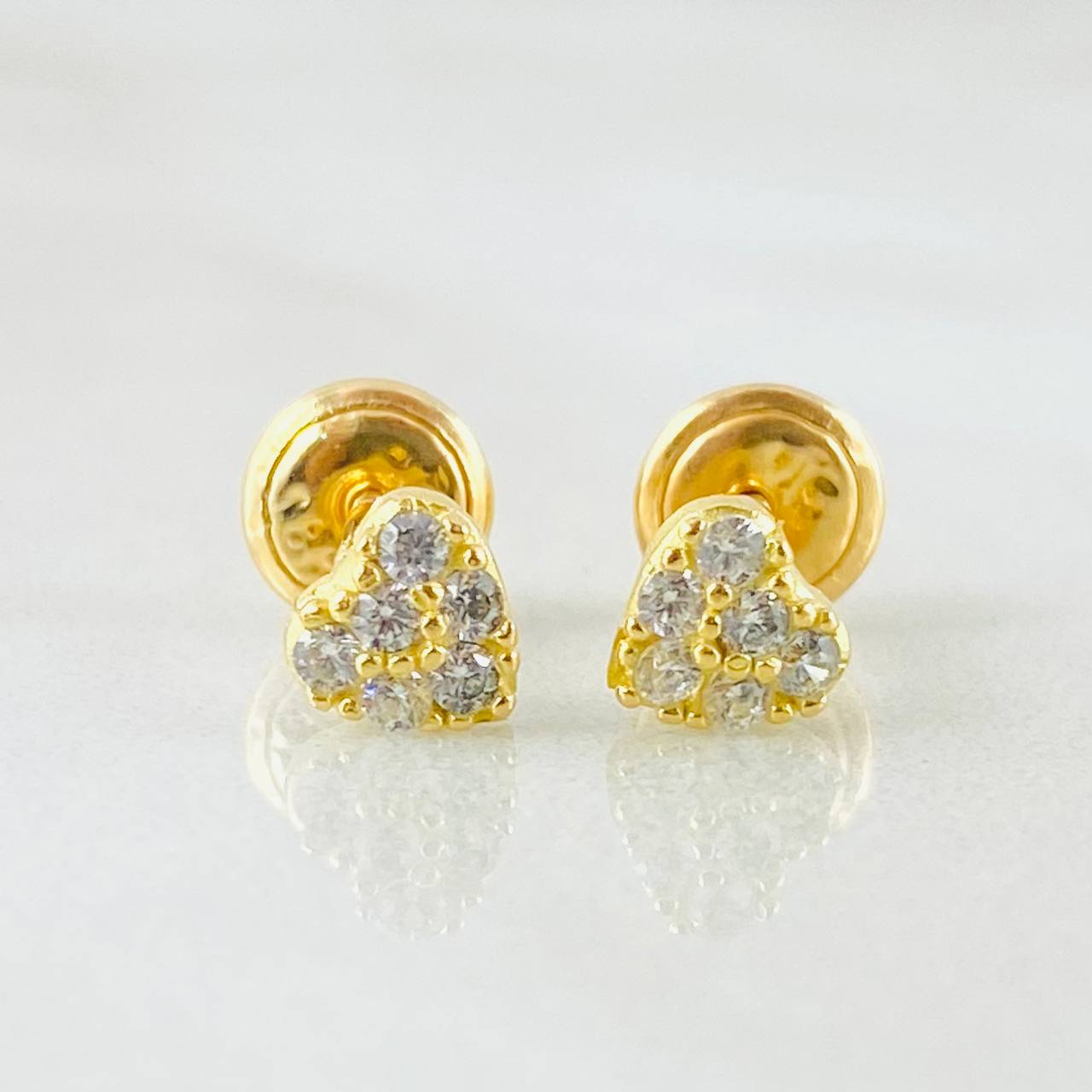 Topos Corazon 0.9gr / Oro Amarillo 18K