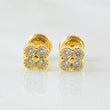 Topos Flor Trebol 1.15gr / Oro Amarillo 18K