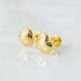 Stud Earrings Heart 0.9gr / 18K Gold