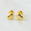 Stud Earrings Heart 0.65gr / 18K Gold